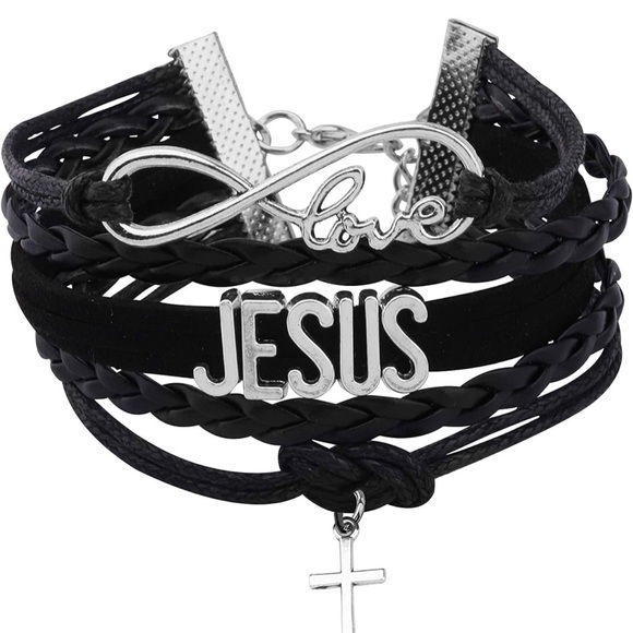 Infinity Love Jesus Cross Bracelet - Picture 2 of 9